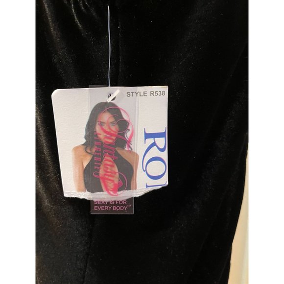 Fantasie Lingerie Velour Choker Sexy Bodysuit - Size M/L - Plunge Neckline - New - Picture 6 of 9